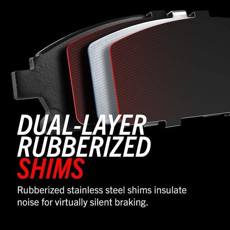 Z23-848 Rear Z23 Evolution Sport Carbon Fiber Ceramic Brake Pads with Hardware for CL500, CL55 AMG, CL600, S430, S500, S55 AMG, S600 [Model Specific]