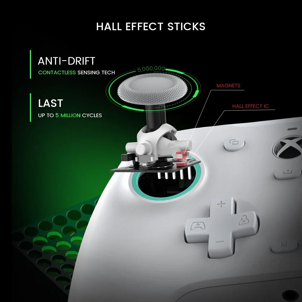 G7 SE Wired Controller for Xbox Series X|S, Xbox One & Windows 10/11, Plug and Play Gaming Gamepad with Hall Effect Joysticks/Hall Trigger, 3.5Mm Audio Jack