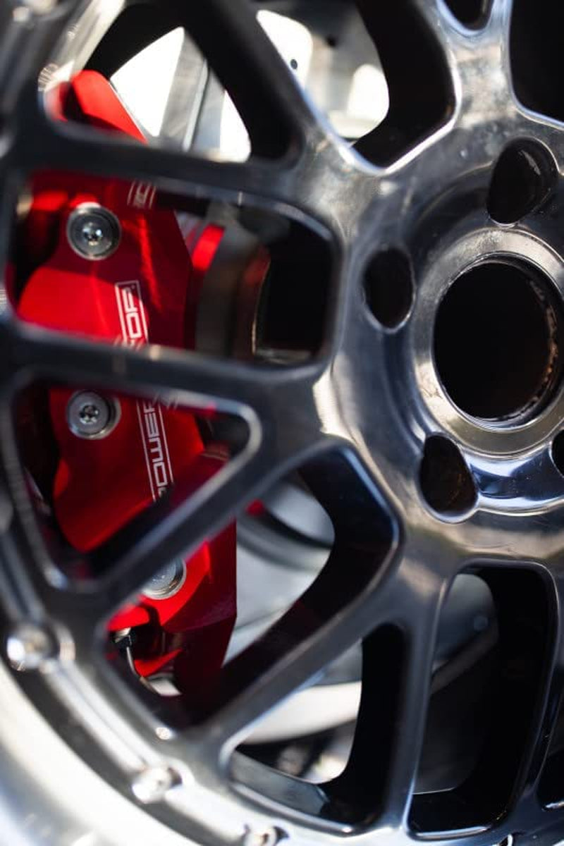 Rear S4920 Pair of High-Temp Red Powder Coated Calipers for Ford F-250 Super Duty 2005-2007, Ford F-350 Super Duty 2005-2007 [Model Specific]