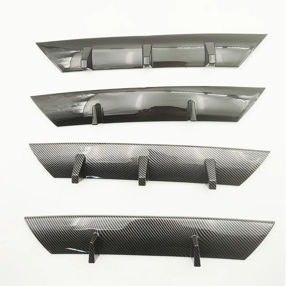 ABS Universal Car Front Bumper Lip Body Kit Spoiler Splitter ABS Bumper Canard Lip Splitter Universal Car Accessories Front Lip