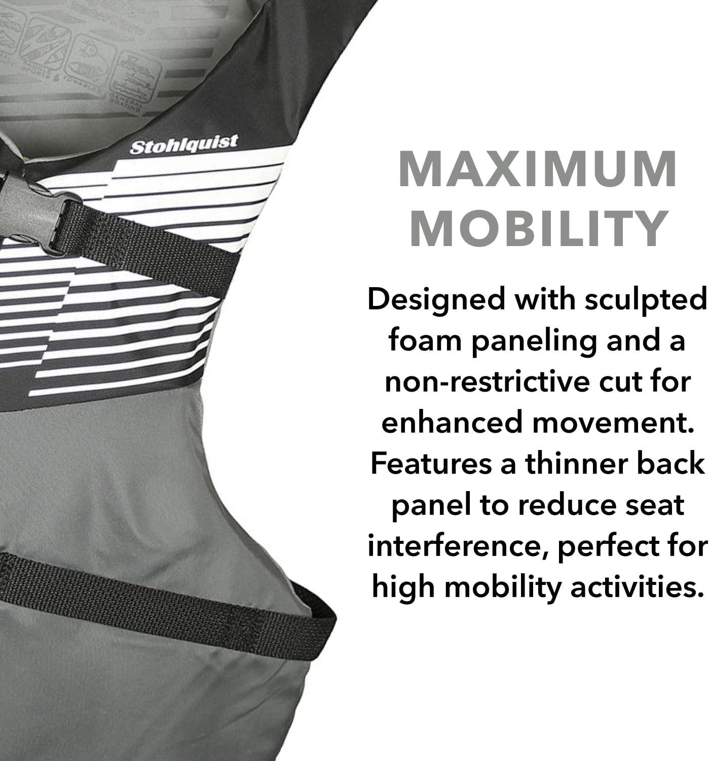 Universal Fit Adult Life Jacket PFD (4 Pack) US Coast Guard Approved, Life Vest for Men and Women 90+ Lbs, Lightweight Neoprene & Adjustable, Ideal for Boating, Kayaking & Water Sports.