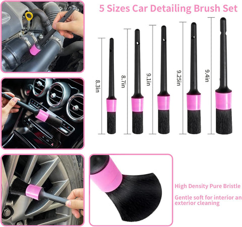 14PCS Car Cleaning Detailing Kit Interior Cleaner with High Power Car Vacuum and 56PCS Roadside Emergency Car Safety Kit