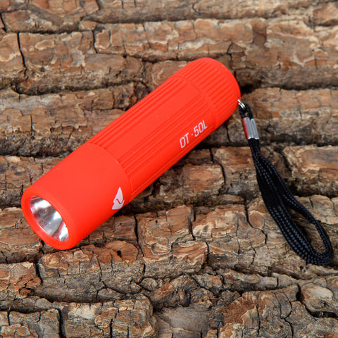 (12 Pack)  Single Mini LED Flashlight, 50 Lumens, Handheld, 3 AAA Batteries, Red